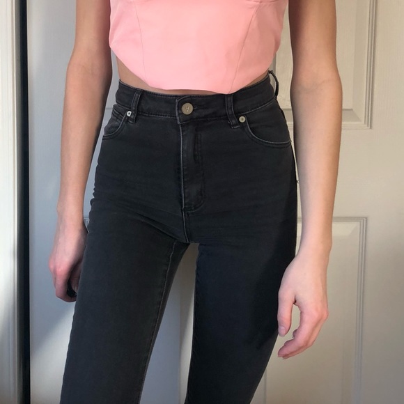 Abrand Jeans High Skinny Ankle Basher- Graphite - Picture 4 of 7